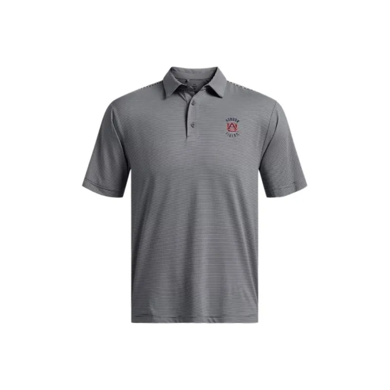 Under Armour Collegiate UA Tee To Green Polo Shirt Men's Gray-0