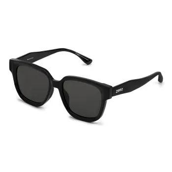 ZIPPO Plate Frame TR90 Cat Eye Sunglasses Unisex Black/grey Frame