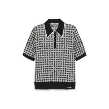AMIRI Ma Quad Knitted Polo Shirt