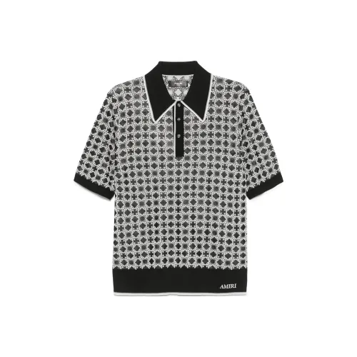 AMIRI Ma Quad Knitted Polo Shirt