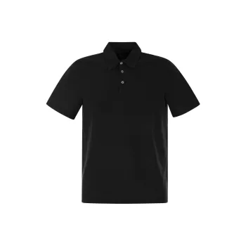 FEDELI Polo Shirts Men Black
