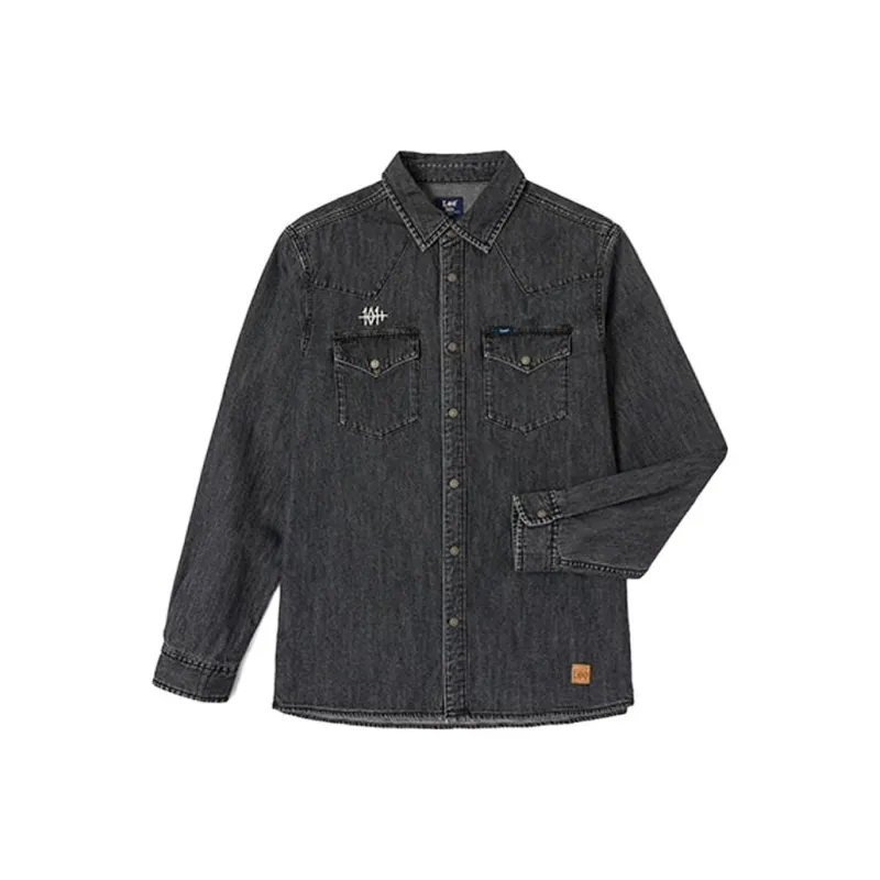 Lee Shirts Men Medium Dark Gray-0
