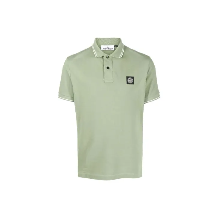 STONE ISLAND Compass motif Polo Shirt-0