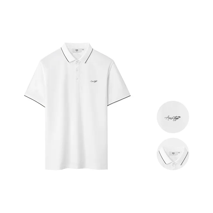 HLA Short Sleeved Polo Shirt Men's-0