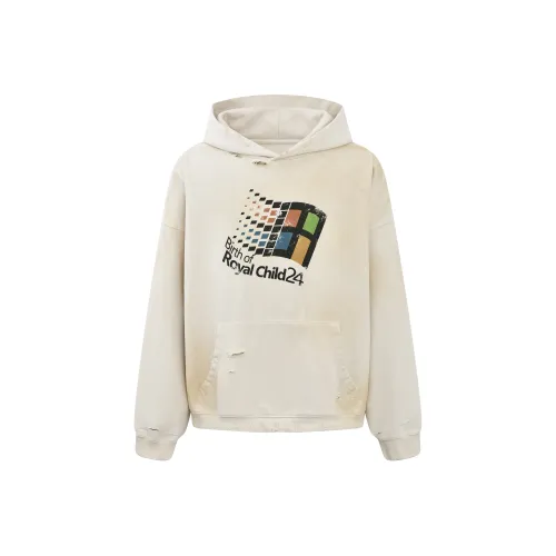 BIRTH OF ROYAL CHILD Windows24 Retro Distressed Hoodie