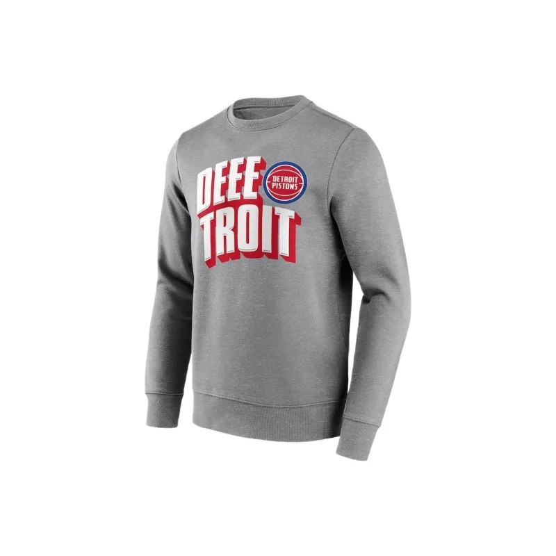 NBA x Fanatics Detroit Pistons Sweatshirt Men's Gray-0