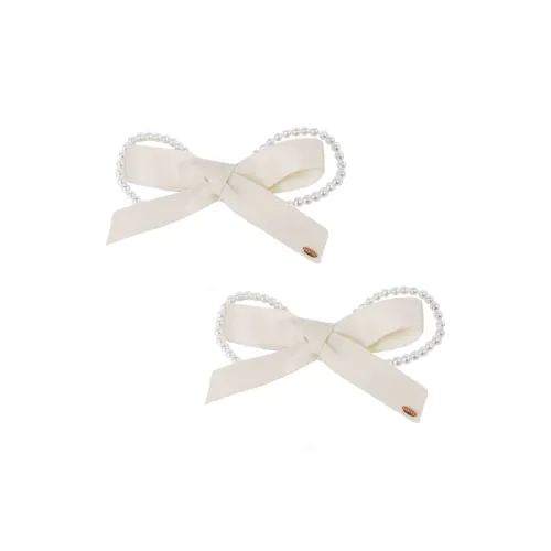 BABYBEI Bowknot Hair Clip Edge Clip Elegance Gentle Black Beige Hair Accessories Women's
