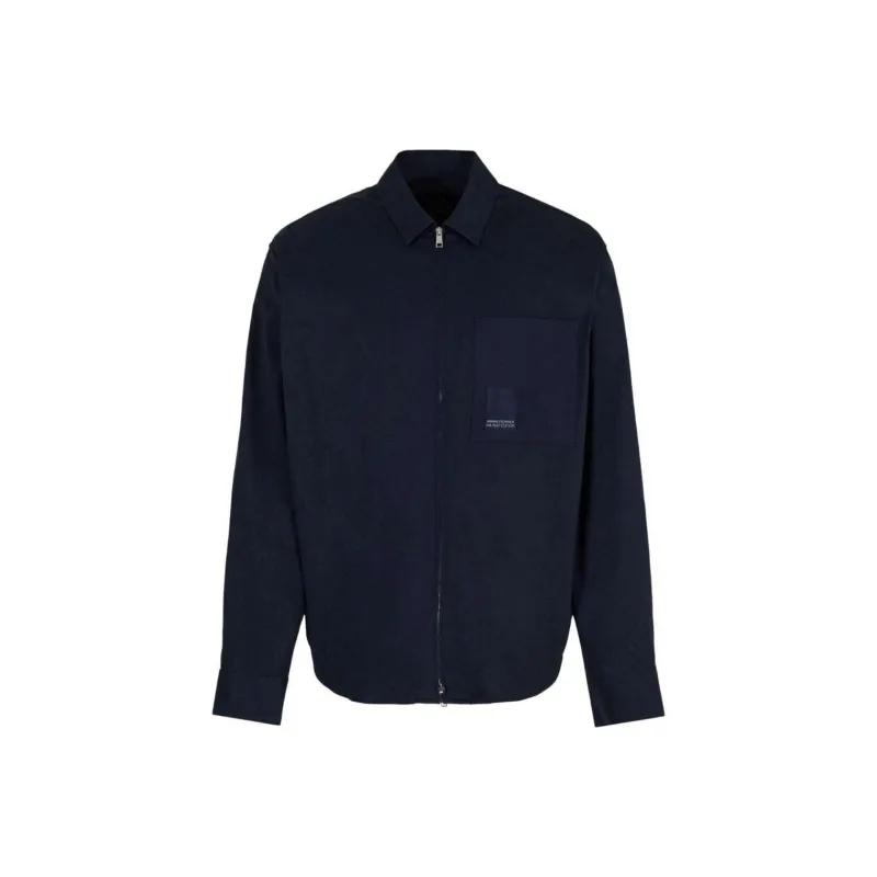 ARMANI EXCHANGE SS24 Shirt Men's Navy-0