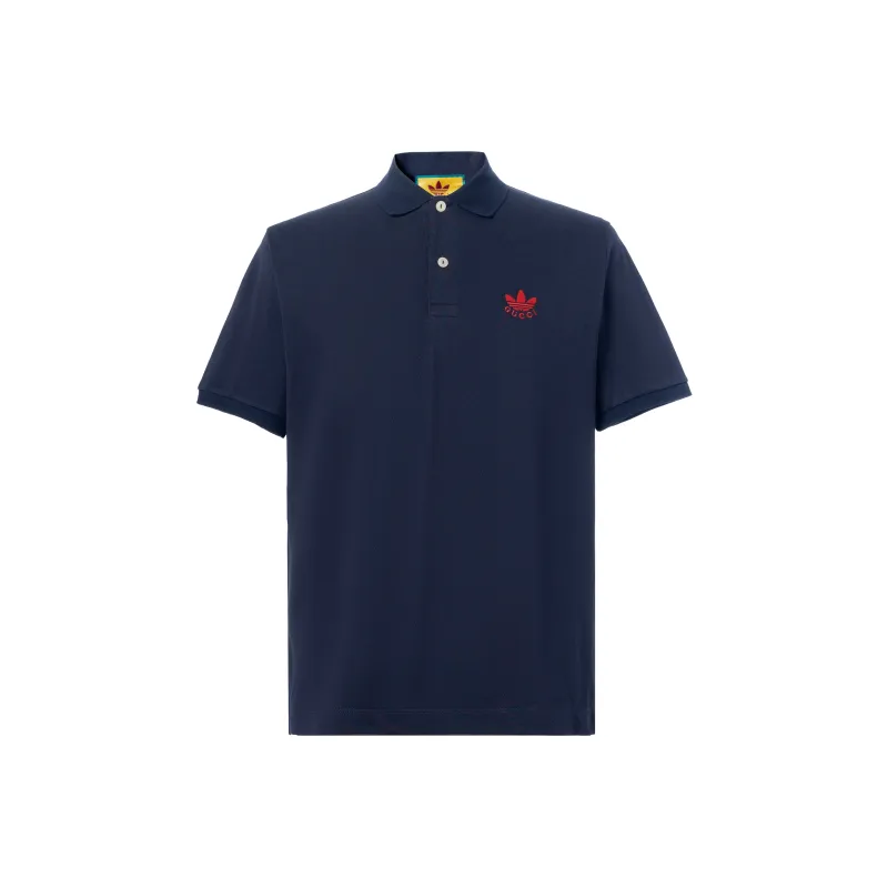 GUCCI X Adidas Cotton Piquet Polo-0