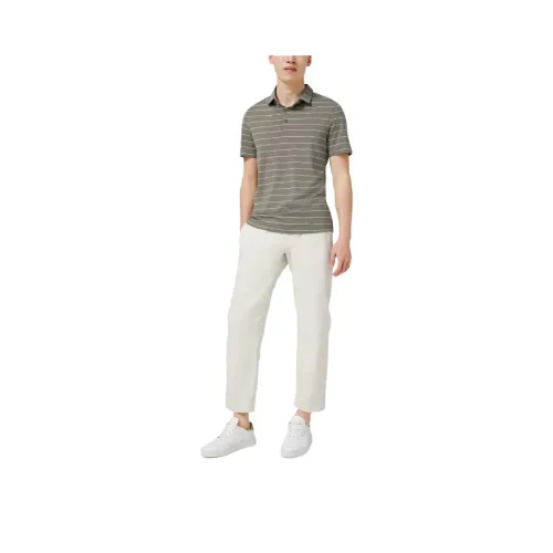 Lululemon Evolution Polo Shirt Men's Nivis Stripes Gray