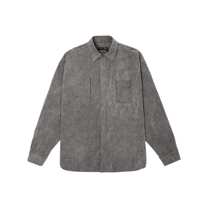 OVERCOOL Shirt Unisex Gray Black/Gray Blue-0
