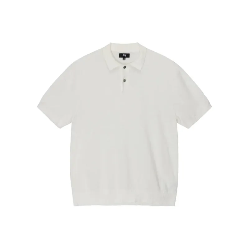 Stussy Textured Short Sleeve Polo Sweater-5