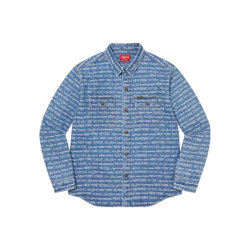 Supreme Multi Type Jacquard Denim Shirt-2