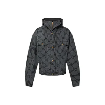 LOUIS VUITTON Monogram Denim Hooded Blouson