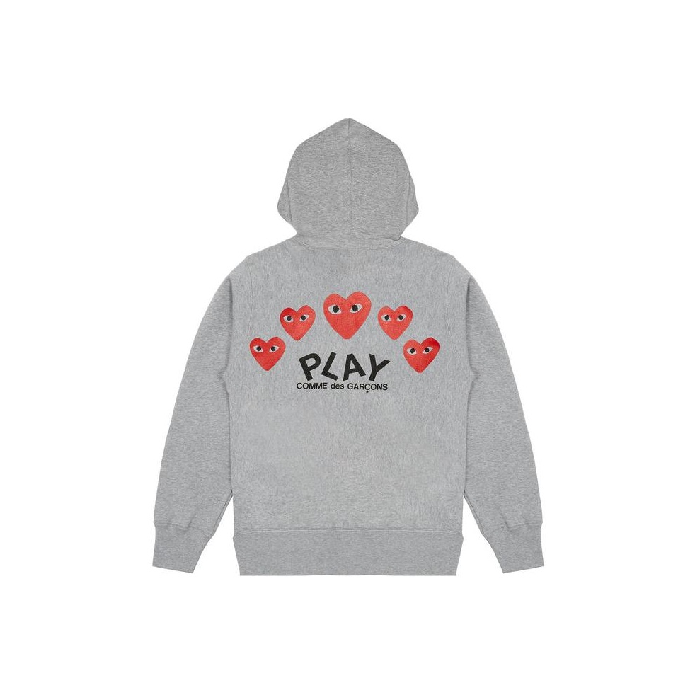 Cdg Play Grey Hoodies Sweatshirts on Sale & Authentic - POIZON