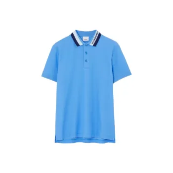 Burberry Polo Shirt Men's Azure Blue
