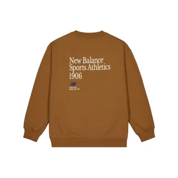New Balance Sweatshirts Men Brown