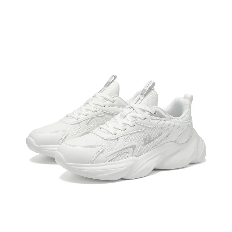 WARRIOR Chunky Sneakers Men Low Top White/Black/Gray-3