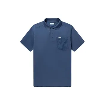 Columbia Polo Shirts Men Blue