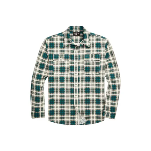 DOUBLE RL SS24 Shirt Men's Green