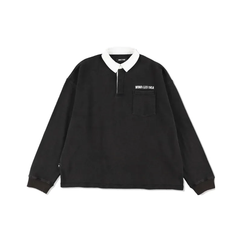 WIND AND SEA BIG RUGGER SWEAT Sweatshirt Unisex Black-0