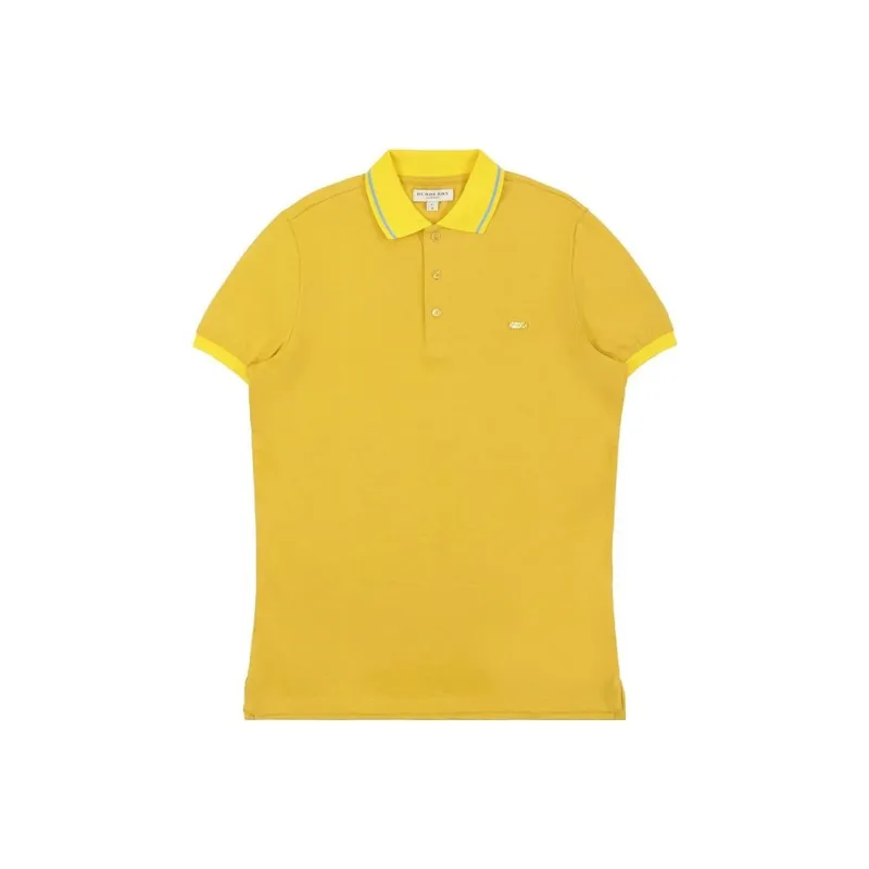 Burberry Polo Shirts Men Yellow-0