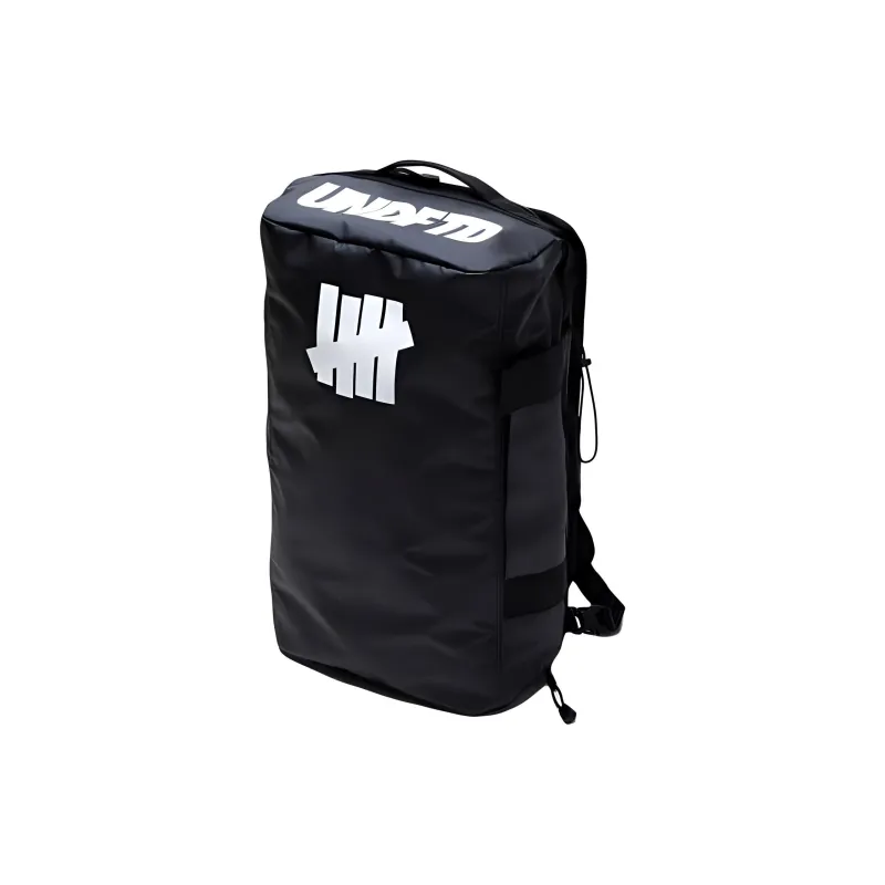 UNDEFEATED PVC Polyvinyl Chloride With Artificial Leather Backpack Regular Unisex Black/Olive Green-1
