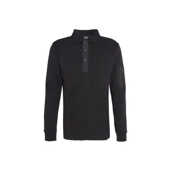 BARBOUR Polo Shirt Men's Classic Black