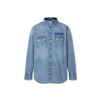 Levis Shirts Men Blue