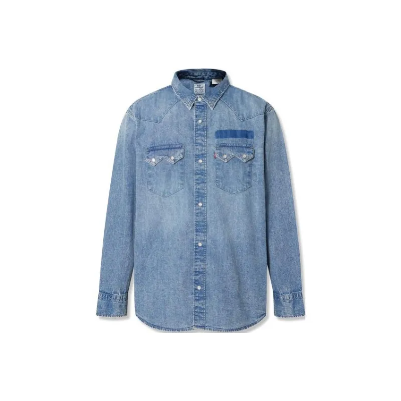 Levis Shirts Men Blue-0