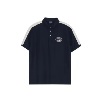 EMPORIO ARMANI EA SS23 Polo Shirt Men's Marine Blue