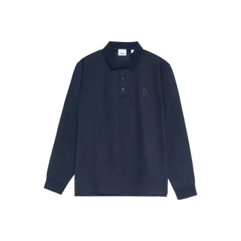 Burberry FW22 Polo Shirt Men's Navy Blue