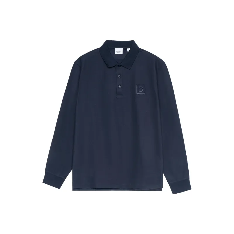 Burberry FW22 Polo Shirt Men's Navy Blue-0