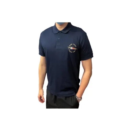Tommy Hilfiger Polo Shirt Men's Navy Blue