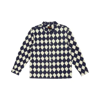 PLEASURES Shirt Unisex Marine Blue