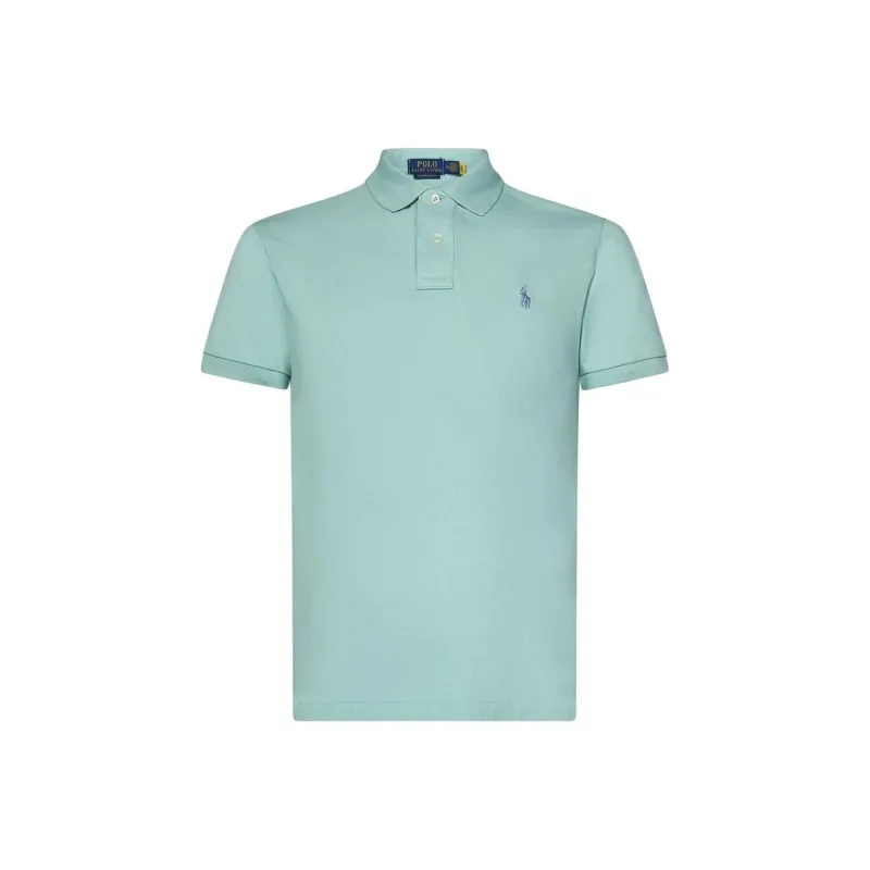 Polo Ralph Lauren Logo Embroidered Straight Hem Polo Shirt-0