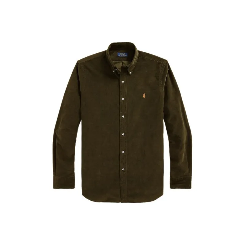 Polo Ralph Lauren Shirts Men Brown Green-0