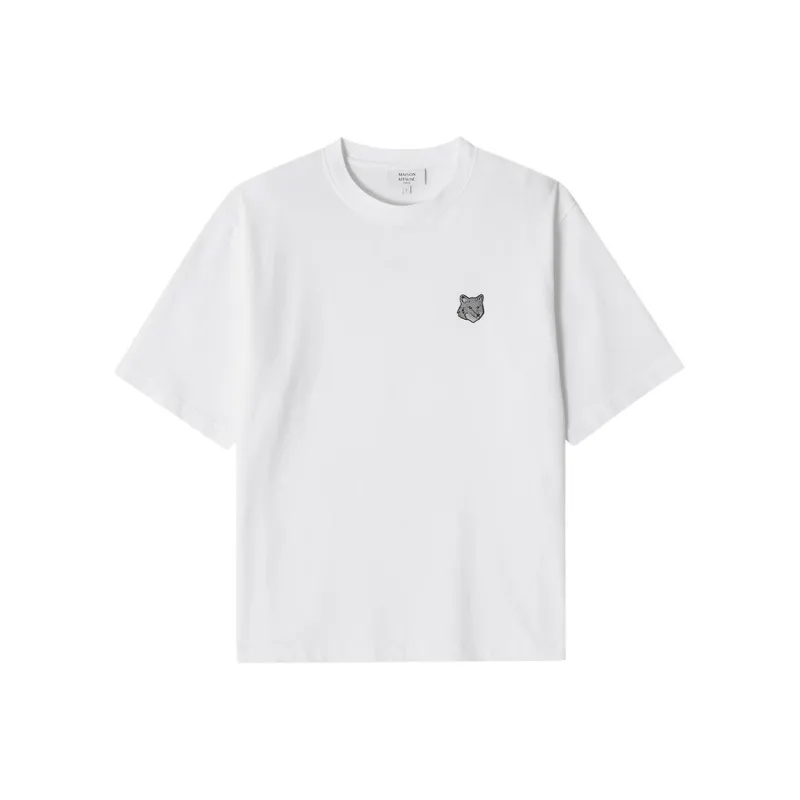 Maison Kitsune Bold Fox Head Patch Oversized T Shirt-0