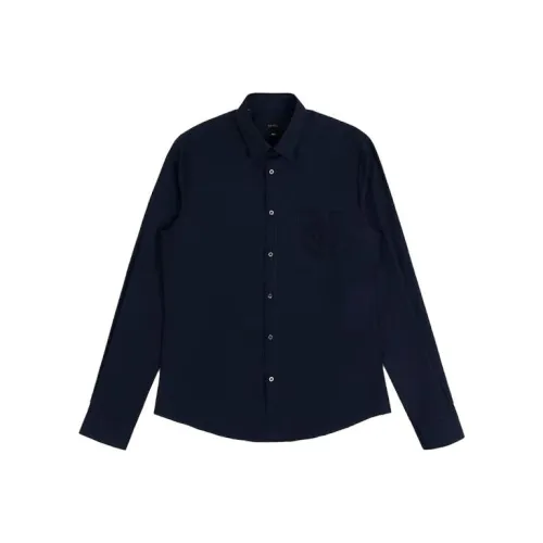 GUCCI SS23 Shirt Men's Navy Blue