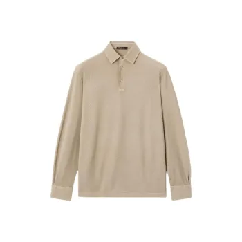 Loro Piana SS25 Polo Shirt Men's Beige