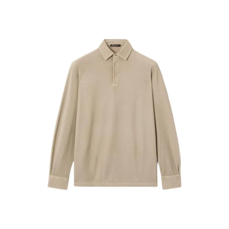 Loro Piana SS25 Polo Shirt Men's Beige-0