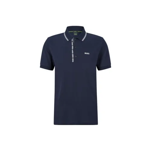 BOSS Polo Shirts Men Blue