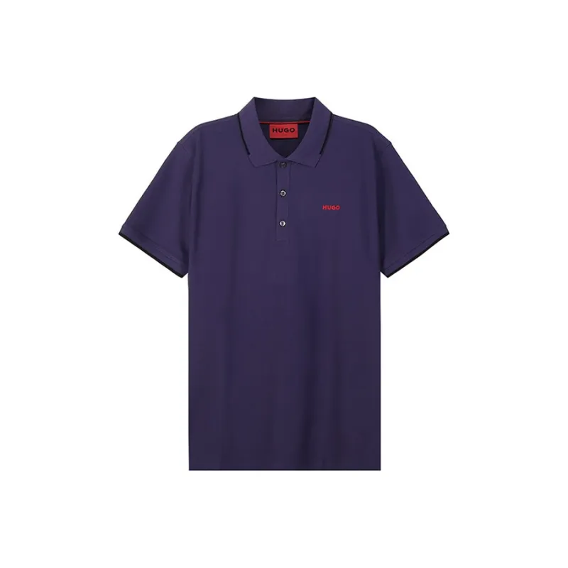 HUGO BOSS Polo Shirts Men Purple-0