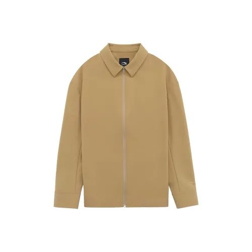 LI-NING 1990 Commuter Series Shirts Men Camel Khaki