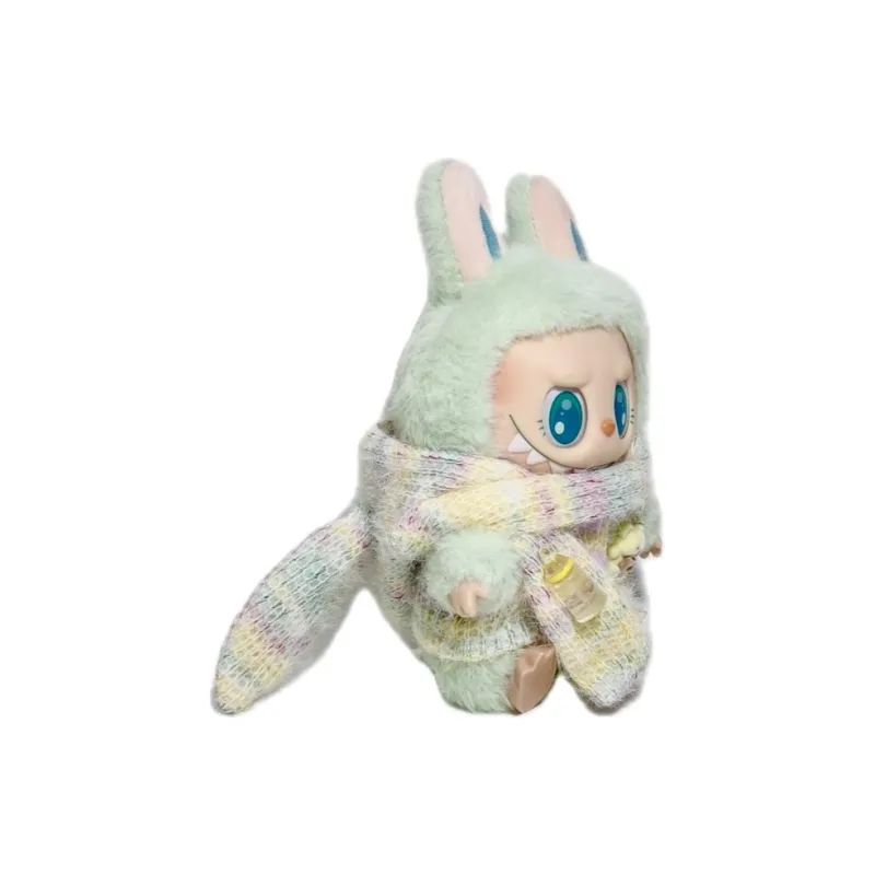 Modified Baby POP MART Hang Tag Box Labubu Vinyl 15cm Height In Sitting Posture For Party-3