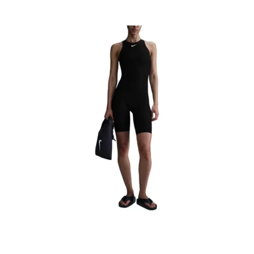 Nike Swim HydraStrong Solid One piece Swimsuit Women's Black/White