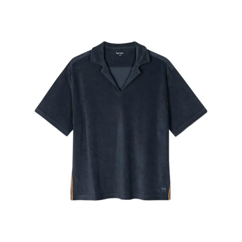PS By Paul Smith Logo Patch Straight Hem Polo Shirt-0