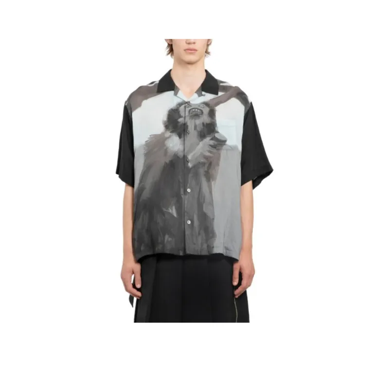 UNDERCOVER Print Polo Shirt-0