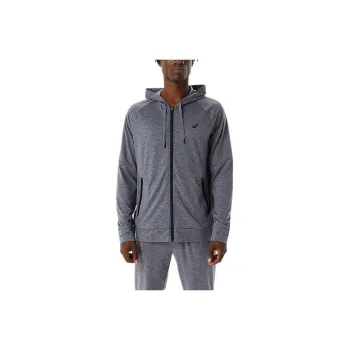 Asics Tech Full Zip Hoodie Sweatshirt Men's Gray