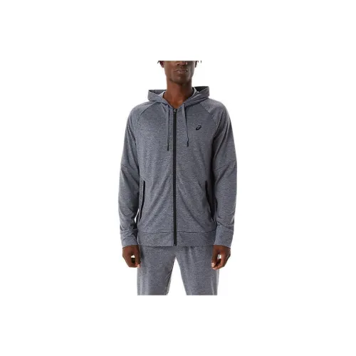 Asics Tech Full Zip Hoodie Sweatshirt Men's Gray